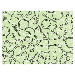 Multicolored Chemical Bond Illustration Chemistry Formula Science Two Sides Premium Plush Fleece Blanket (extra Small)