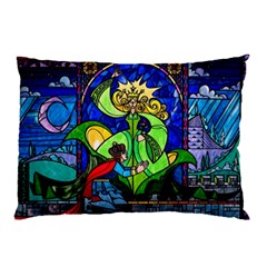 Beauty Stained Glass Rose Pillow Case (two Sides)