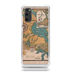 World Map Travel Pattern Architecture Samsung Galaxy S20 6 2 Inch Tpu Uv Case