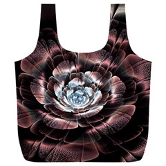 Flower Fractal Art Cool Petal Abstract Full Print Recycle Bag (xxxl)
