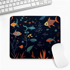 Underwater Ocean Animals Sea Large Mousepad