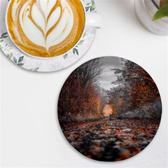 Breathe In Nature Background Uv Print Round Tile Coaster