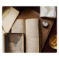 Generated Desk Book Inkwell Pen Premium Plush Fleece Blanket (small)