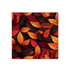 Leaves Autumn Satin Bandana Scarf 22  X 22 