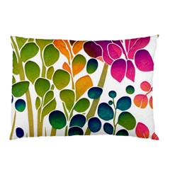 Plants Leaves Colorful Pillow Case