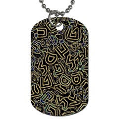Pattern Abstract Runes Graphic Dog Tag (one Side)