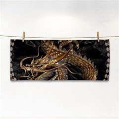 Fantasy Dragon Pentagram Hand Towel