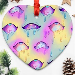 Ahegao, Anime, Pink Heart Ornament (two Sides)