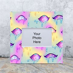 Ahegao, Anime, Pink White Box Photo Frame 4  X 6 