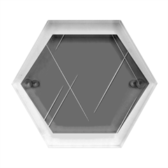 Blue Abstraction Background, Material Design, Paper Hexagon Wood Jewelry Box