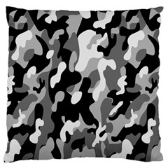 Dark Camouflage, Military Camouflage, Dark Backgrounds Large Cushion Case (two Sides)
