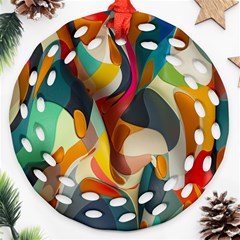 Pattern Calorful Ornament (round Filigree)