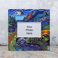 Psychedelic Landscape White Box Photo Frame 4  X 6 