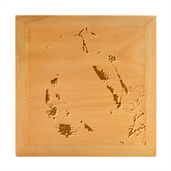 Koi Fish Wood Photo Frame Cube
