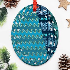 Aztec, Batik Ornament (oval Filigree)