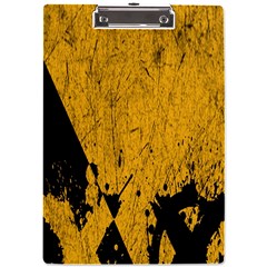 Yellow Best, Black, Black And White, Emoji High A4 Acrylic Clipboard