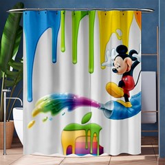 Mickey Mouse, Apple Iphone, Disney, Logo Shower Curtain 60  X 72  (medium) 