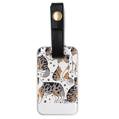 Australian Shepherd Dog T- Shirt Australian Shepherd Dog Illustration T- Shirt Luggage Tag (one Side)