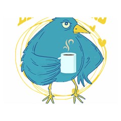 Bird T- Shirt Funny Morning Muffle Saying Design T- Shirt Yoga Reflexion Pose T- Shirtyoga Reflexion Pose T- Shirt Two Sides Premium Plush Fleece Blanket (extra Small)