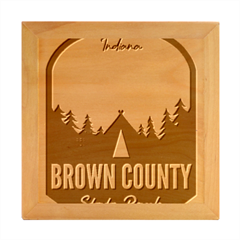 Brown County State Park T- Shirt Brown County State Park I N Camping T- Shirt Wood Photo Frame Cube