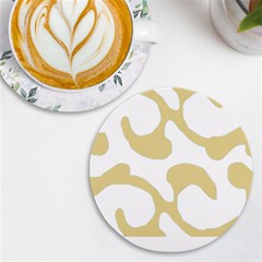Abstract Pattern Baby Blue Swirl T- Shirt Abstract Pattern Baby Blue Swirl T- Shirt Uv Print Round Tile Coaster