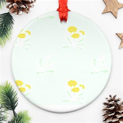 Dandelions T- Shirt In The Weeds T- Shirt Ornament (round)