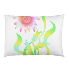 Flower Pattern T- Shirtflower T- Shirt Pillow Case (two Sides)