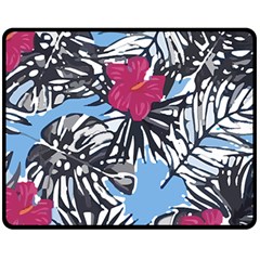 Hawaii T- Shirt Hawaii Blossom Fashion T- Shirt Fleece Blanket (medium)