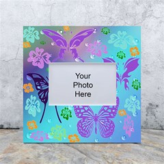 Butterfly Vector Background White Box Photo Frame 4  X 6 