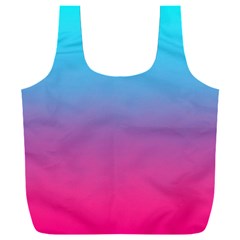 Blue Pink Purple Full Print Recycle Bag (xxxl)