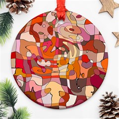 Abstract Abstraction Pattern Moder Ornament (round)