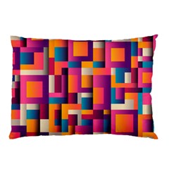 Abstract Background Geometry Blocks Pillow Case (two Sides)
