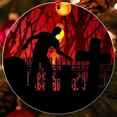Horror Zombie Ghosts Creepy Uv Print Acrylic Ornament Round