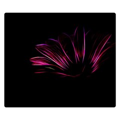 Purple Flower Pattern-design-abstract-background Two Sides Premium Plush Fleece Blanket (small)