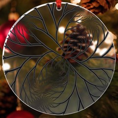 Fractal Symmetry Pattern Network Uv Print Acrylic Ornament Round