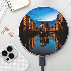 Hamburg City Blue Hour Night Wireless Fast Charger(white)