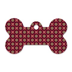 Kaleidoscope Seamless Pattern Dog Tag Bone (one Side)