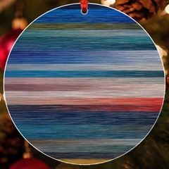 Background Horizontal Lines Uv Print Acrylic Ornament Round