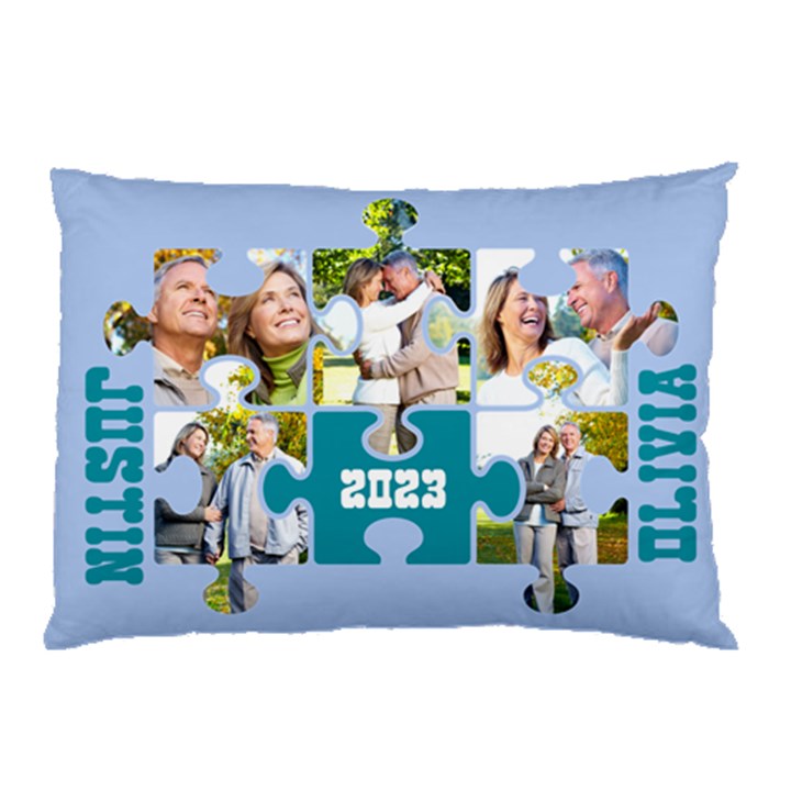 puzzle frame pillow Pillow Case