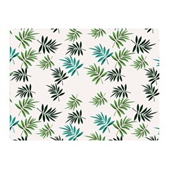 Leaves Plants Design Two Sides Premium Plush Fleece Blanket (mini)