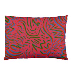Pattern Saying Wavy Pillow Case (two Sides)