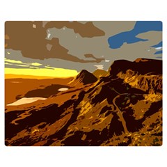 Scotland Monti Mountains Mountain Two Sides Premium Plush Fleece Blanket (medium)