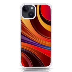 Abstract Colorful Background Wavy Iphone 14 Tpu Uv Print Case
