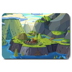 Cartoon Network Mountains Landscapes Seas Illustrations Adventure Time Rivers Large Doormat