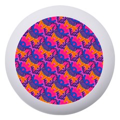 Purple Blue Abstract Pattern Dento Box With Mirror