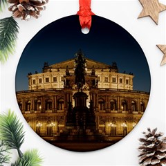 Dresden Semper Opera House Ornament (round)