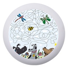 Dog Puzzle Maze Bee Butterfly Dento Box With Mirror