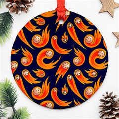 Space Patterns Pattern Ornament (round)