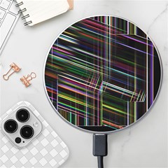 False Prismatic Black Background Wireless Fast Charger(white)