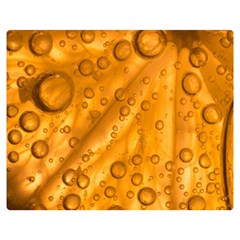 Lime Water Bubbles Macro Light Detail Background Premium Plush Fleece Blanket (medium)